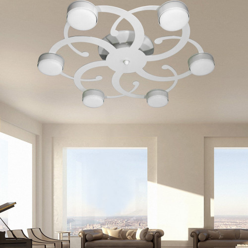 Люстра светодиодная потолочная LED плоская S2367-6